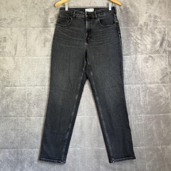 Everlane Jeans Women's 30 Charcoal The Curvy Cheeky Stretch Denim High Rise Mom - Picture 1 of 12